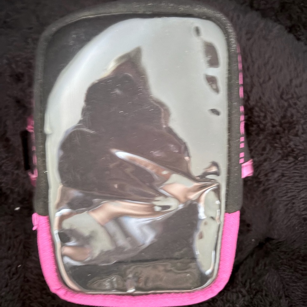 Universal Pink & Black Touchscreen Phone Armband Case
